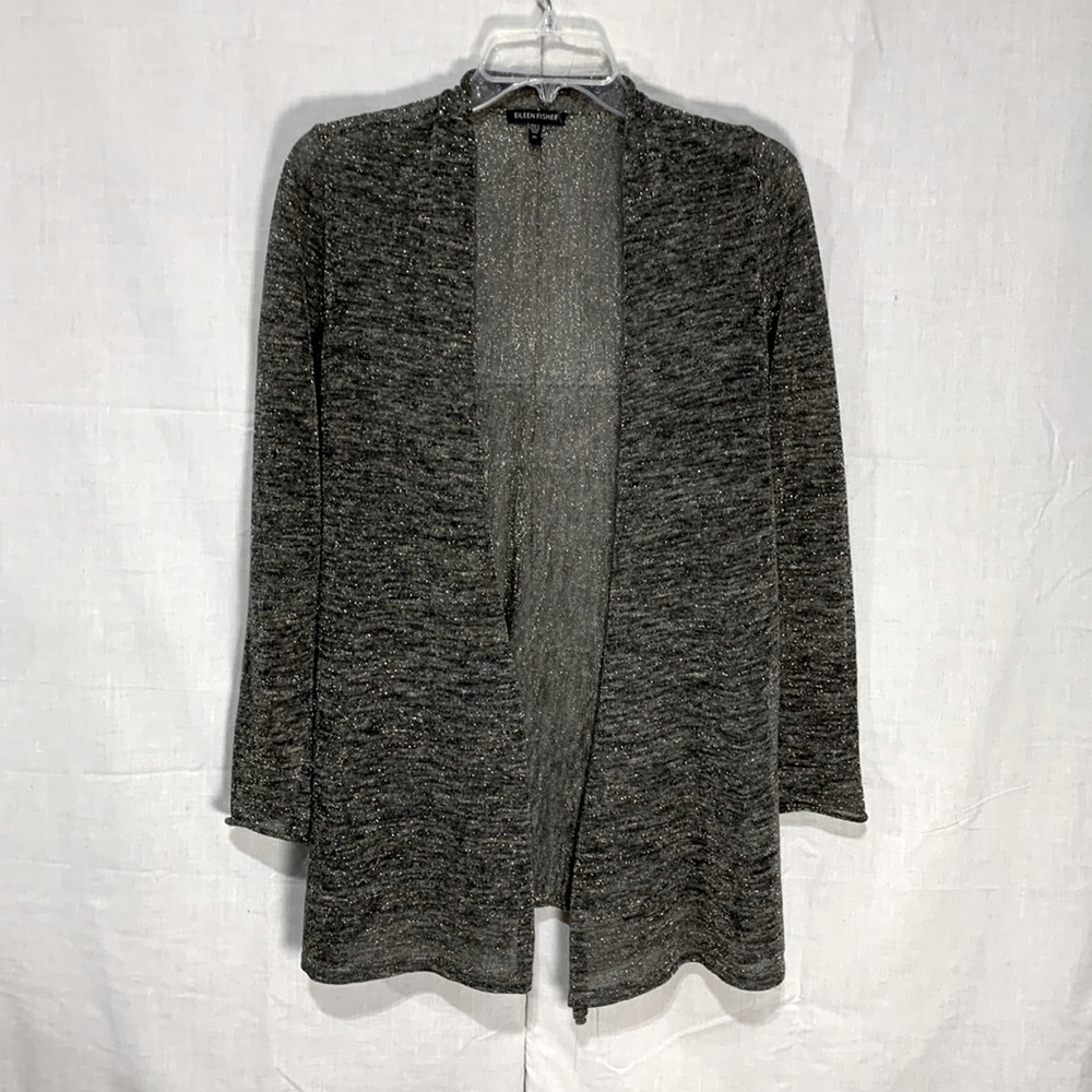 EILEEN Fisher Gay/Gold Cardigan Sweater